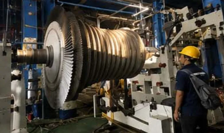  BALANCING ONSITE & NDT STEAM TURBINE ROTOR 7 MW PLTU SANGGAU under PT. Cogindo Daya Bersama - PT MASSIS Power Engineering